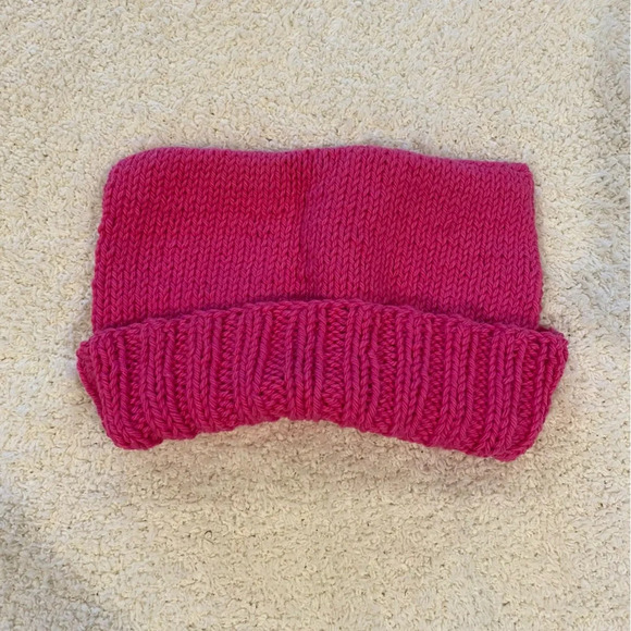 Pink Knit Beanie - Picture 3 of 5